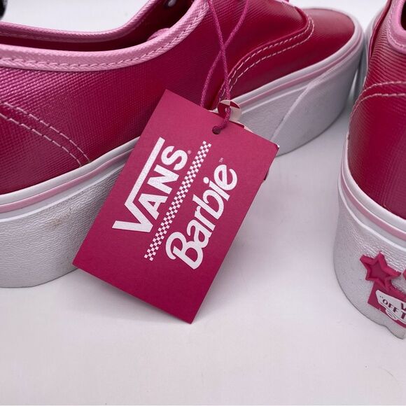 Vans x Barbie Authentic Stackform 'Pink' Skate Women's Sneakers | Size:  6 - Picture 11 of 15